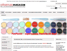 Tablet Screenshot of kuenstlermagazin.de